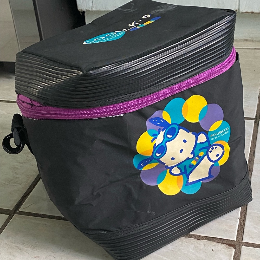 Vintage 1997 Pochacco Sanrio Soft Bodied Insulated Cooler Lunch Bag